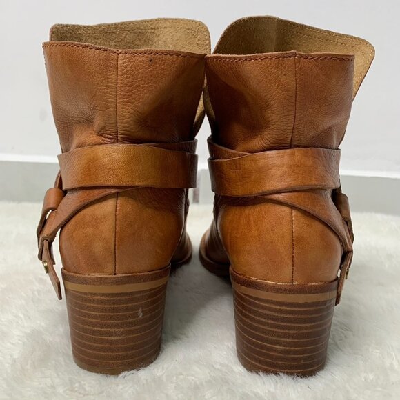 UGG 1017471 Women's Brown Elora Leather Ankle Boots Size 8 - Picture 9 of 12